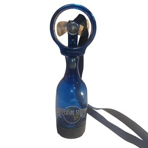 Universal Studios Blue Handheld Portable Water Mist Fan Works With Battery